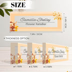 Personalized Name Plate for Desk, Custom Acrylic Desk Name Sign, Office Appreciation Gifts for Women Men Coworkers Boss Teacher Employee (Yellow-Floral)