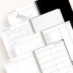 Blue Sky 2026 Weekly and Monthly Planner Calendar, January 2026 - December 2026, 8.5" x 11", Clear Pocket Cover, Laminated Tabs, Durable Twin Wire Binding, Storage Pocket, Baccara Dark