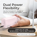 EcoElectronix Portable Automatic Electric Stapler Pro - 30 Sheet Capacity, Quiet Operation, Jam-Free and Easy Reload - AC Adapter/Battery Powered (Pink)