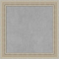 Amanti Art Silver Framed Magnetic Board 20x20 Small Vision Board for use with Magnets, 100% Metal Sheet to Display Items as Office Decor or for Home Organization in mudroom, Kitchen or Kids Room