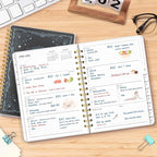 2026 Planner, Weekly and Monthly Planners with Tabs, A5 Spiral Bound Daily Calendar 2026 Planner, 12 Month Agenda Organizers from Jan. to Dec., Flexible Cover Appointment Book(Color Butterfly)