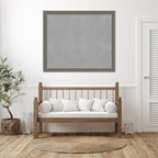 Amanti Art Grey Framed Magnetic Board 45x53 Oversize Vision Board for use with Magnets, 100% Metal Sheet to Display Items as Office Decor or for Home Organization in mudroom, Kitchen or Kids Room