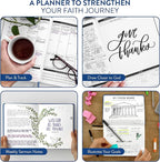 Christian Planner 2026 Daily Planner - Faith Based Monthly and Weekly Planner, Vision Board, and Habit Tracker - 2026 Calendar, Personal Organizer and Devotional Journal (Hardcover, Cobalt Blue)