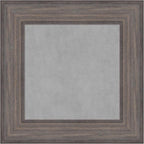 Amanti Art Grey Framed Magnetic Board 17x17 X-Small Vision Board for use with Magnets, 100% Metal Sheet to Display Items as Office Decor or for Home Organization in mudroom, Kitchen or Kids Room