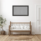 Amanti Art Black Framed Magnetic Board 29x45 Large Vision Board for use with Magnets, 100% Metal Sheet to Display Items as Office Decor or for Home Organization in mudroom, Kitchen or Kids Room