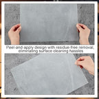 Janlaugh 50 Pcs Industrial Clear Label Protectors 10 x 13 Inch Waterproof Clear Labels Seals for Protecting Barcodes, Industrial Floor Markers, Numbers