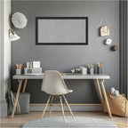 Amanti Art Black Framed Magnetic Board 14x26 Small Vision Board for use with Magnets, 100% Metal Sheet to Display Items as Office Decor or for Home Organization in mudroom, Kitchen or Kids Room