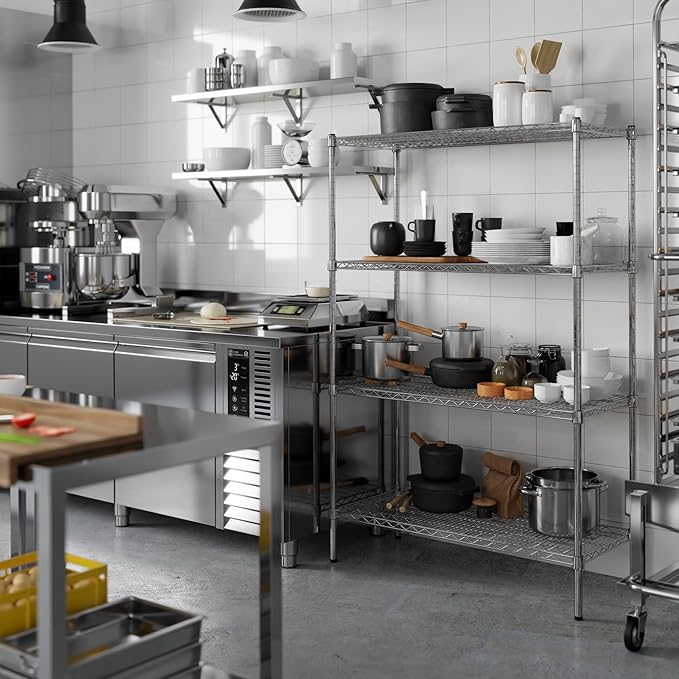 Regal Altair 21" Deep x 42" Wide x 64" Height Wire Shelving Kit | 4-Tier | NSF Commercial Storage Rack Unit