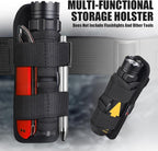 ULTRAFIRE Tactical Flashlight Holster Pouch,360 Degree Adjustable Police Duty Belt Flashlight Pouch,Suitable Law Enforcement Patrol and Military Safety Tactical Gear