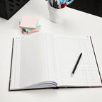 STAPLES Ledger Book, Black, 150 Sheets – Hardbound Record Book for Accounting, Finance & Business Logs