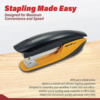 INOZTO Ergonomic Stapler, 20 Sheet Capacity & 100 Staples Storage, with Staple Remover & Non-Slip Base, for Office, School, Home Use, Custom Logo & Colors