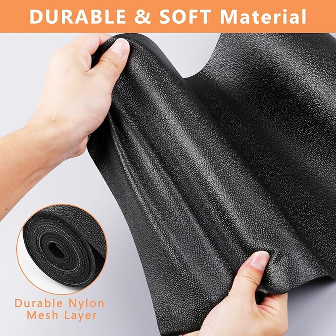 WochiTV Shelf Liner for Cabinets, Drawer Non Adhesive Non Slip Foam Mat for Kitchen, Pantry, Bathroom, Cupboard, Garage, Closet, Shelves, Drawer, Tool Box, Black 11.8 x 59 inches
