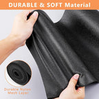 WochiTV Shelf Liner for Cabinets, Drawer Non Adhesive Non Slip Foam Mat for Kitchen, Pantry, Bathroom, Cupboard, Garage, Closet, Shelves, Drawer, Tool Box, Black 13.78 x 157.5 inches