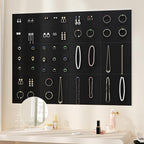 Neatsure Large Cork Board for Wall, 48" x 36" Bulletin Board with Pushpins, 12 Panels Felt Tiles Tack Push Pin Board for Office, Black