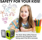 Battery-Operated Electric Pencil Sharpener for Kids, School, Home, Office - for No. 2 Pencils and Colored Pencils