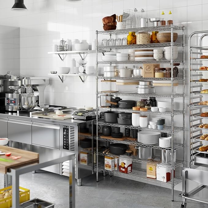 Regal Altair 14" Deep x 48" Wide x 86" Height Wire Shelving Kit | 10-Tier | NSF Commercial Storage Rack Unit