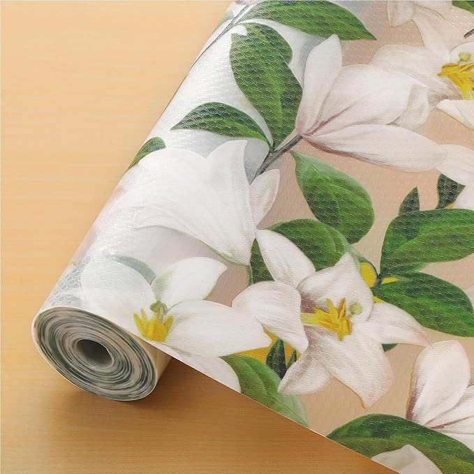 Cooyes Shelf Liner – Premium Non-Adhesive Cabinet & Drawer Liner for Kitchen – Waterproof Shelf Paper with Modern Pattern – Durable EVA Cabinet Mat – Easy to Cut （24" W x 240" L）