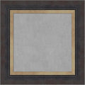 Amanti Art Black Framed Magnetic Board 17x17 X-Small Vision Board for use with Magnets, 100% Metal Sheet to Display Items as Office Decor or for Home Organization in mudroom, Kitchen or Kids Room