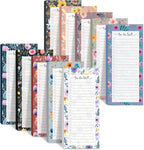 Censen 10 Pack 500 Sheets To Do List Notes Daily Checklist Notepads with 50 Sheets Each Undated Color Memo Pad Block Shopping List Pad Weekly Plan Notepad Organizer Planners(Flower Color,Lined)
