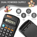 Flutesan 24 Pieces Basic Mini Calculators Bulk for Students 8 Digit Display Small Pocket Size Hand Held Calculators Desktop School Supplies for Classroom Desktop Home High School College Office