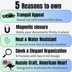 Car Registration and Insurance Card Holder, Premium PU Leather Glove box Organizer for Licence, Cards & Essential Documents in your Glove compartment, a Car Wallet for all Vehicle needs:Blue