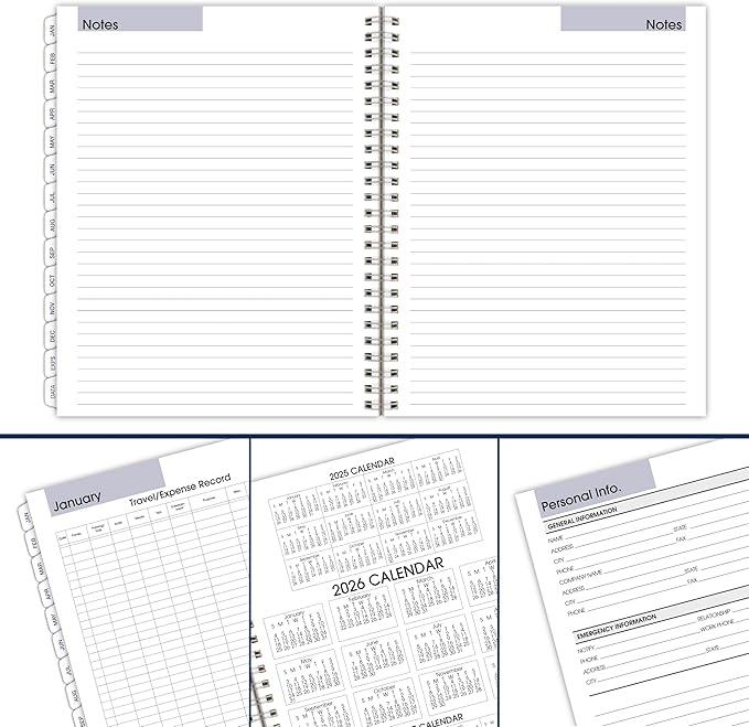 AT-A-GLANCE 2026 Planner Refill, Weekly & Monthly, 7" x 8.75", Medium, Executive, DayMinder, Refill for G545 Line Planners (G5455026)