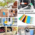 100pcs Blank Plastic Tags for Labeling Reusable Hanging Tags Ties Key Tag Storage Labels Waterproof Plastic Mark Label Writable Hang Sign with One Marker Pen (Yellow)