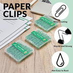 NEEWAY Colorful Large Paper Clips, 2 Inch Jumbo Paper Clips, 150 Count, 3 Pack of 50 (Green)