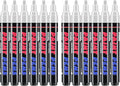 Craiiby White Paint Pens Paint Markers - 12 Pack Permanent Quick Dry Waterproof Marker Pens for Rocks Wood Fabric Plastic Canvas Glass Mugs Metal Tire Stone