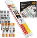 Nicpro 60 PCS Carpenter Pencil Refills - 2.8mm Lead for Mechanical Pencils, Construction & Woodworking - Break Resistant (Black, Red, Yellow, Green, Blue, White)