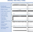 Clever Fox Planner Large – Undated Weekly & Monthly Planner for Productivity, Time Management & Goals – Organizer Journal – 7x10” (Dark Blue)