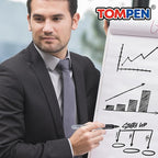 TOMPEN Black Permanent Markers Bulk Fine Tip 500 Pack,Use for Halloween,Waterproof Permanent Marker Pens with Quick Drying on Wood,Plastic,Paper,Metal,Mirror for Office School Classroom Home
