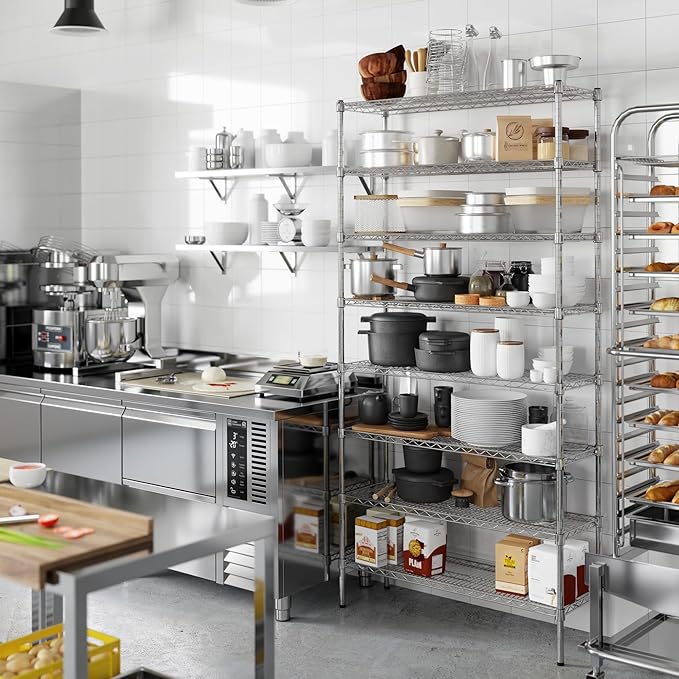 Regal Altair 14" Deep x 42" Wide x 86" Height Wire Shelving Kit | 8-Tier | NSF Commercial Storage Rack Unit