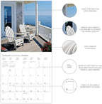 Graphique 2025 On the Porch Wall Calendar | 12” x 12” | Thick Paper | Home & Office Organizer | Large Monthly Grid | 3 Languages & Marked Holidays | 4 Month Preview Page for 2026