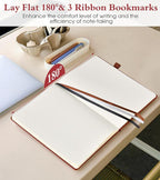 PAIBAS Blank Journal Notebook for Women Men,160 Pages,A5 Hardcover Sketchbook for Drawing, Sketch book, Unlined Notebooks for School,Work, Note Taking,Travel Journals for Writing 5.8"x8.5" (Brown)
