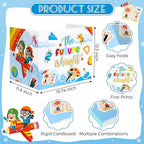 24 Pcs Privacy Boards for Student Desks Bright Colored Classroom Desk Divider Trifold Table Desk Privacy Panel Folders Screen Partition for School Teacher Student Study Test Home(Sky)