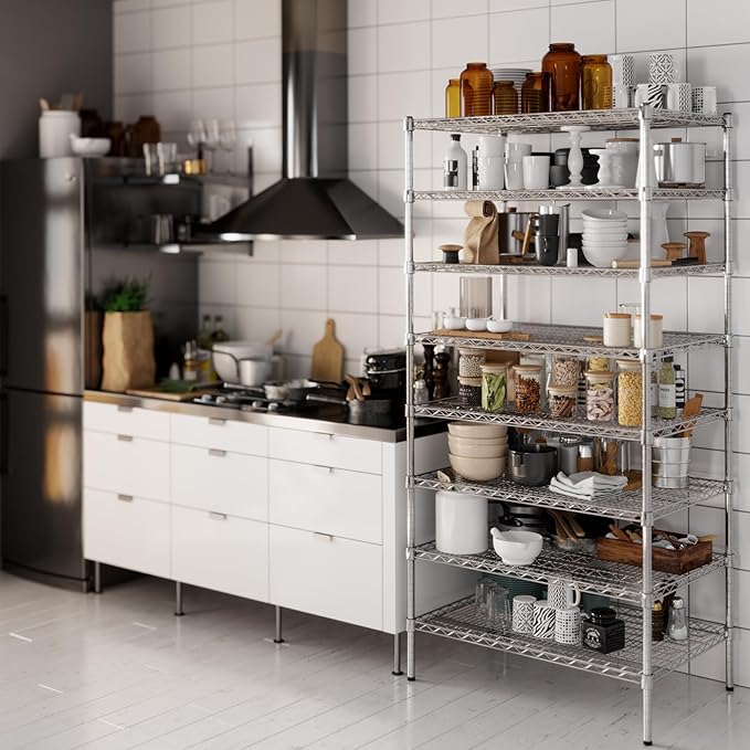 Regal Altair 24" Deep x 36" Wide x 74" Height Wire Shelving Kit | 8-Tier | NSF Commercial Storage Rack Unit