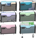 SUPEASY 6 Single Mail Organizer Wall Mounted, Wall File Organizer, Hanging File Organizer with Hooks, Mail Oganizer Binder Holder for Home Office (with 14 Adhesive Hooks)