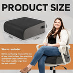 BALAPET Extra Thick Seat Cushion, Memory Foam Office Chair Booster Cushion to Raise Seat Height for Back & Tailbone Pain Relief, Tush Cushion Car Seat Cushions for Short/Overweight People(20x17.5x6in)