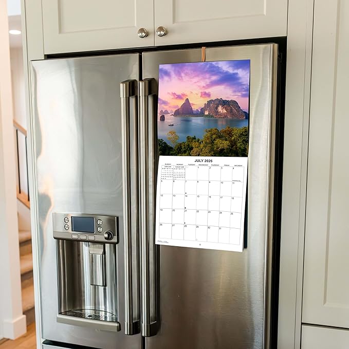 2026 Sunsets Monthly Wall Calendar | Travel Calendar 2025-2026
