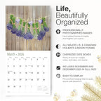 RED EMBER Lavender 2026 Wall Calendar 12 Month | 12" x 24" Open | Thick & Sturdy Paper | Holiday Gift | Nature Calendar 2026