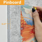 Thick Cork Board Tiles for Wall with Push Pins, Removable 36"x24"x0.47" Bulletin Board Sets, Self-Adhesive Pin Board | Magrowill 6 Packs Felt Panels for Office Home Classroom Dorm