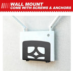 Adjustable Small Device Metal Holder, Wall Mount or VESA Mount Behind TV/Monitor for Cable Box, Modem, Router, Media Player, Switch, WII, mini PC, Mac Mini, OptiPlex MFF, Space Saving Design, Black