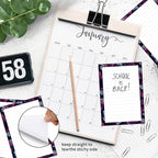 SXboxing Sticky Notes 4X6 Inches, 2 Pack Large Cute Self-Stick Pads, Bright Funny Memo Pads Easy to Stick for Home, Office Purple Cute Butterfly