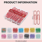 NEEWAY Colorful Large Paper Clips, 2 Inch Jumbo Paper Clips, 150 Count, 3 Pack of 50 (Red)