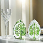 QFkris Crystal Tree of Life Decor Figurine for Home Decor, Office Desk, 3.7" Glass Tree of Life Paperweight for Positive Energy, Money, Good Luck Birthday Valentines Day Gifts for Women, Mom