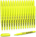 Shuttle Art Yellow Highlighters, 30 Pack Highlighters Bright Colors, Chisel Tip Dry-Quickly Non-Toxic Highlighter markers for Adults Kids Highlighting in Home School Office