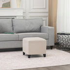 Edeco Ottoman with Square Cube Design, 16 Inch Footstools and Ottomans Small, Large Load Capacity, Square Foot Rest Ottoman for Living Room