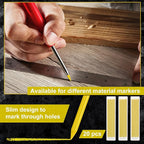 Zhehao 120 Pieces 2.8 mm Carpenter Pencils Lead Refills HB Refill for Construction Pencils Refills Mechanical for Writing Drawing Drafting Woodworking Construction(Yellow)