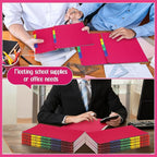 Noveread 1 Set 25 Alphabet File Dividers A-Z Tab Letter Size 1/5 Cut Tab Positions Alphabetical Number File Folder Organizer Guides Cabinet and Desk Dividers for School Office(Bright Colors)